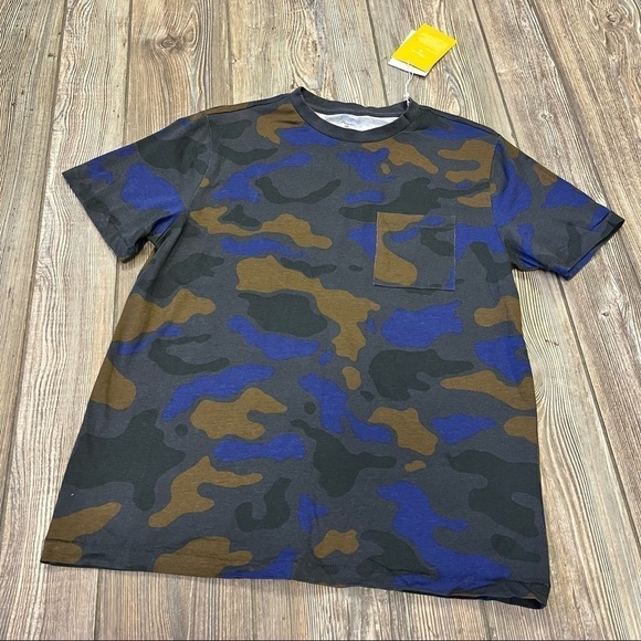 Phillip Lim Camo Shirt NWT Target Small Blue Green Brown - Picture 2 of 9